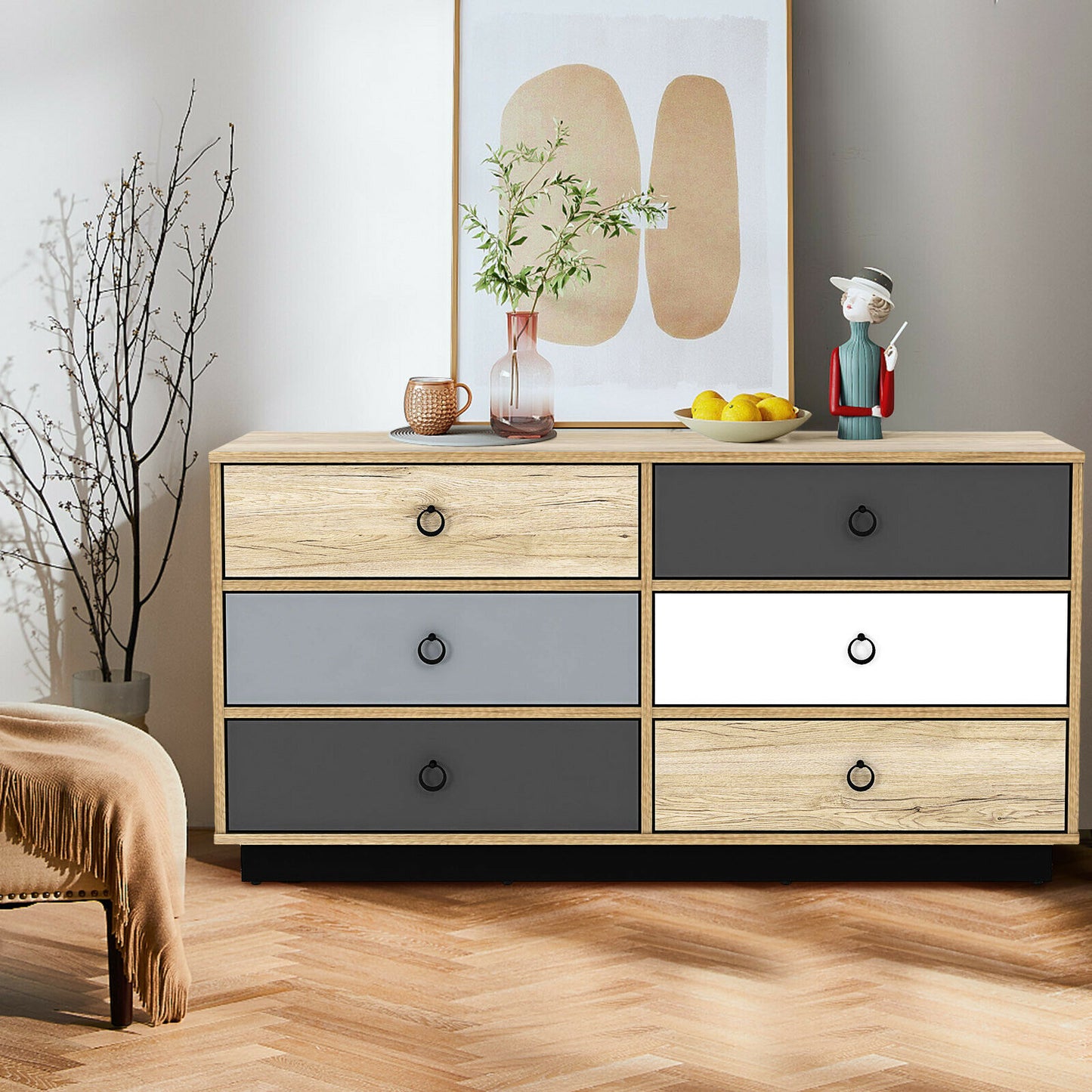 6 Drawer Accent Dresser