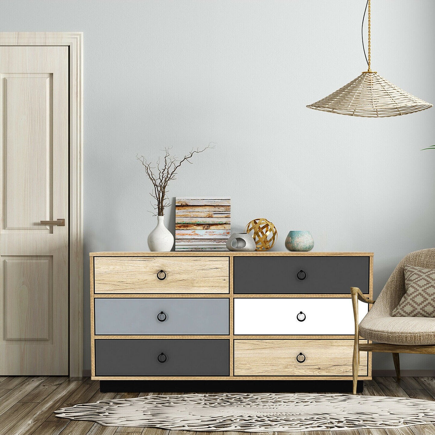 6 Drawer Accent Dresser