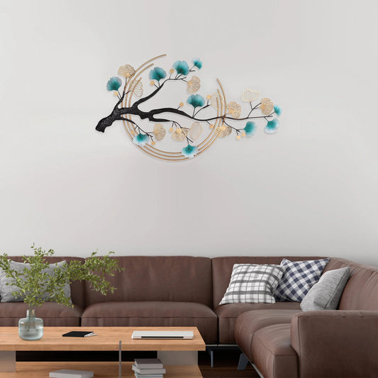 Tree Leaf Metal Wall Art