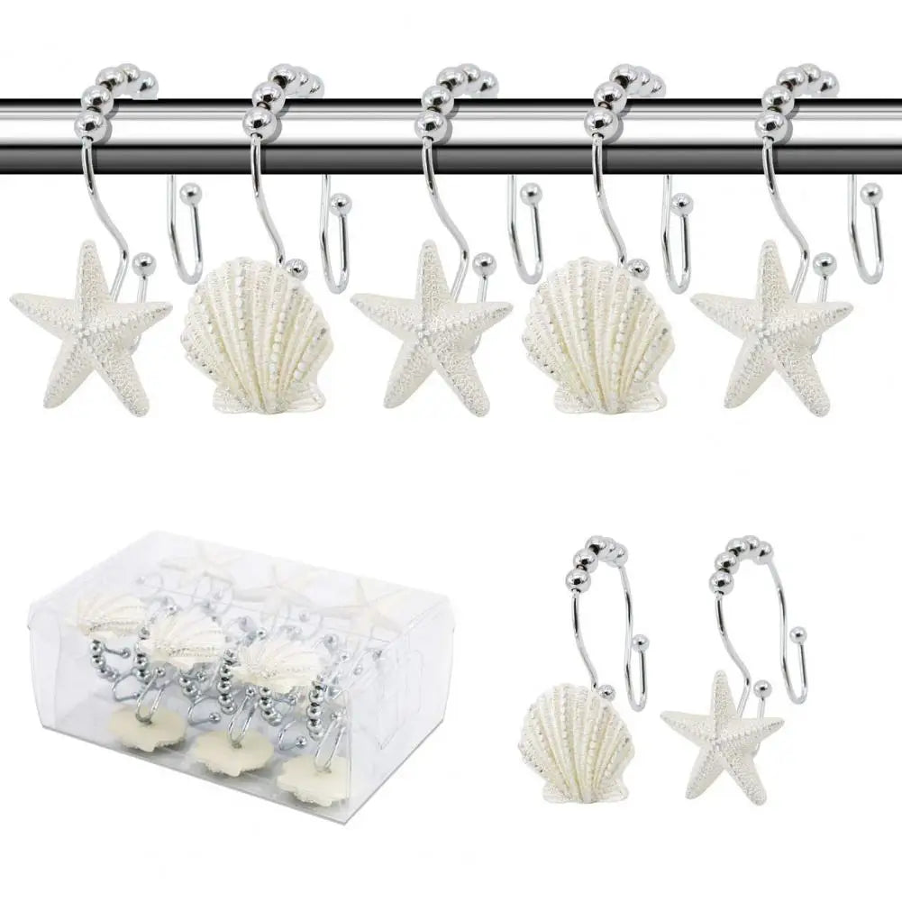 12Pc Double Ear Curtain Hooks