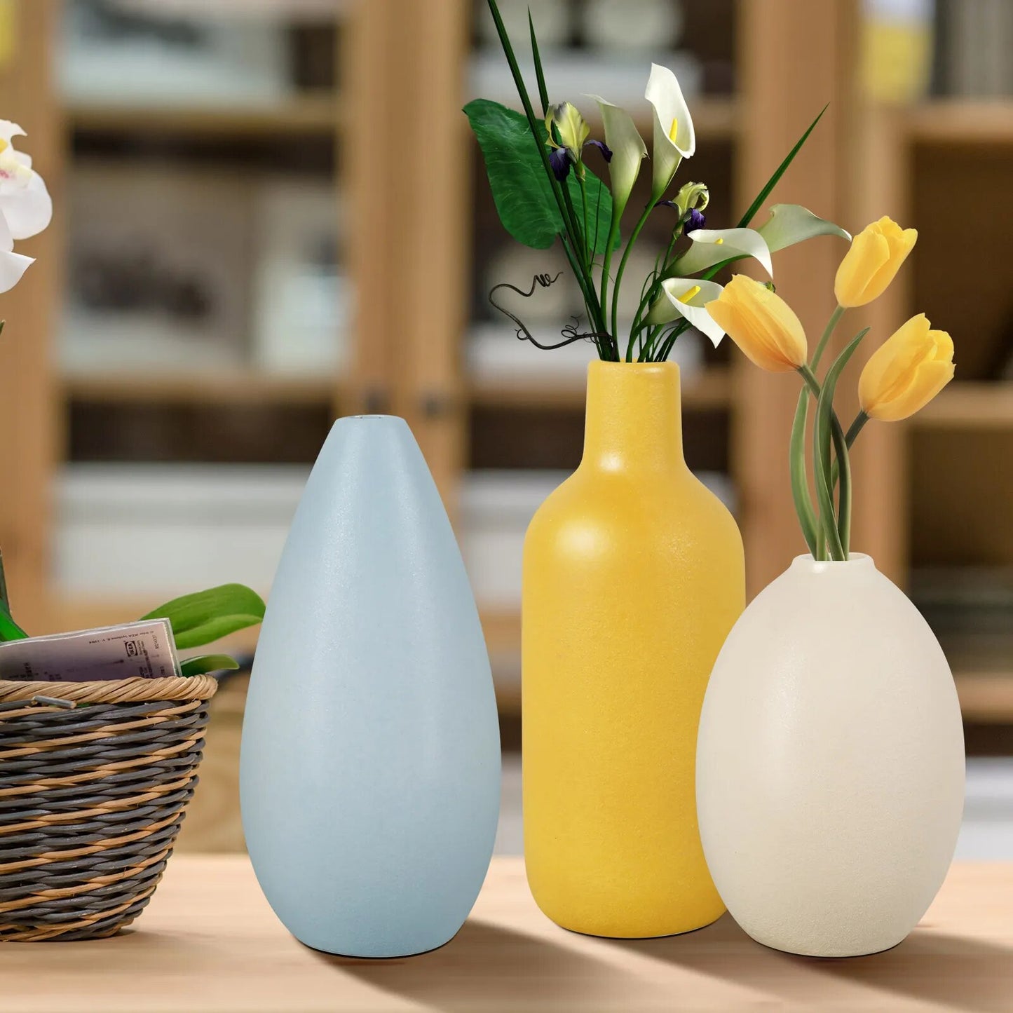 3Pcs Ceramic Vase Set