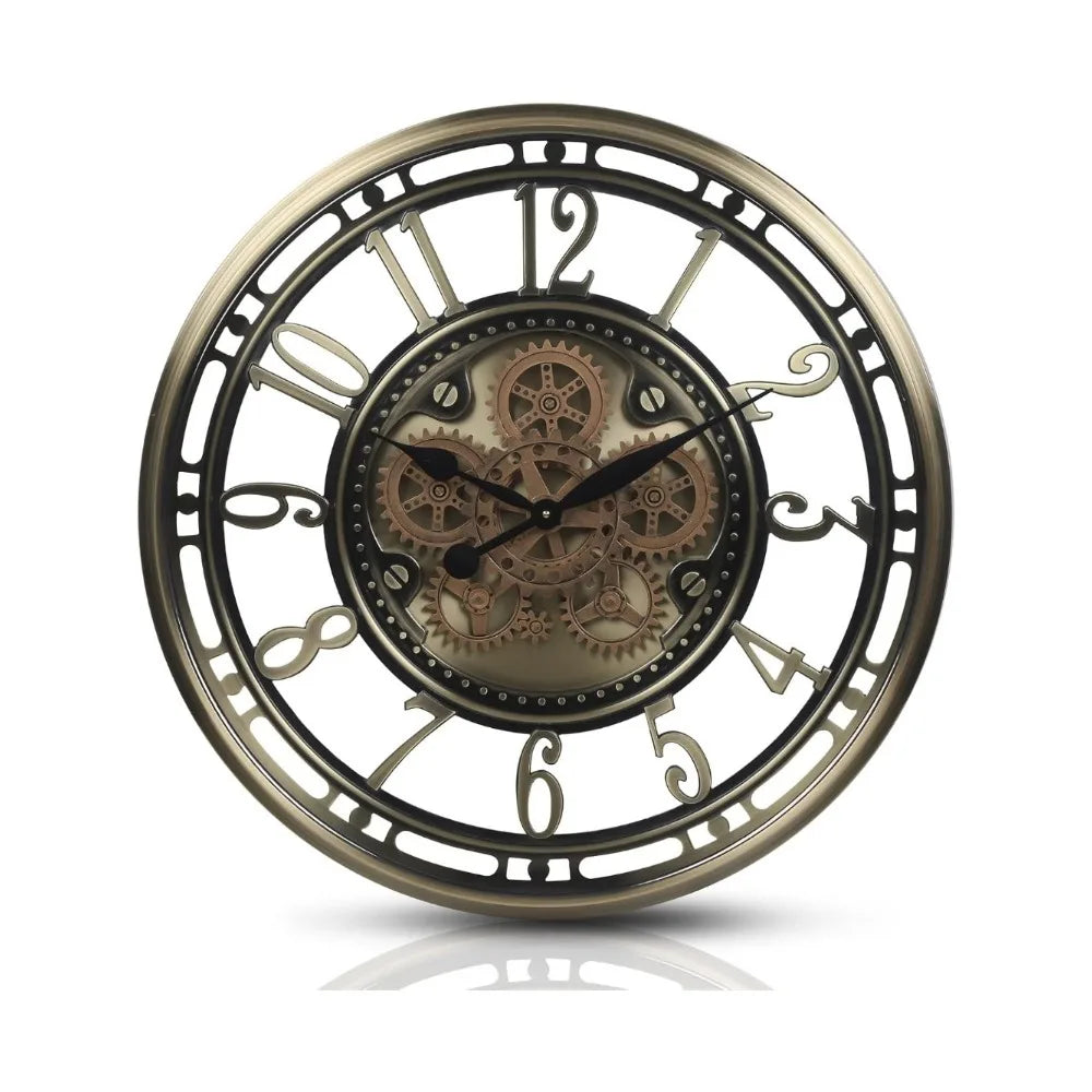 Moving Gears Wall Clock