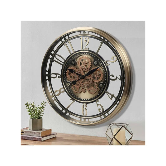 Moving Gears Wall Clock