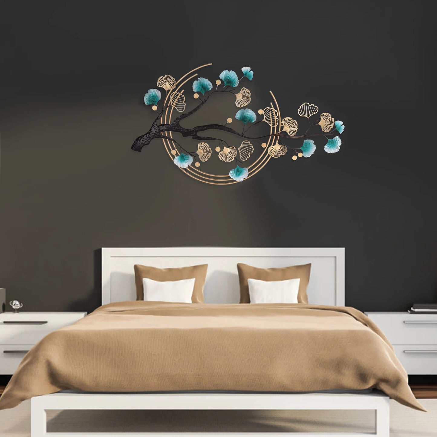 Tree Leaf Metal Wall Art