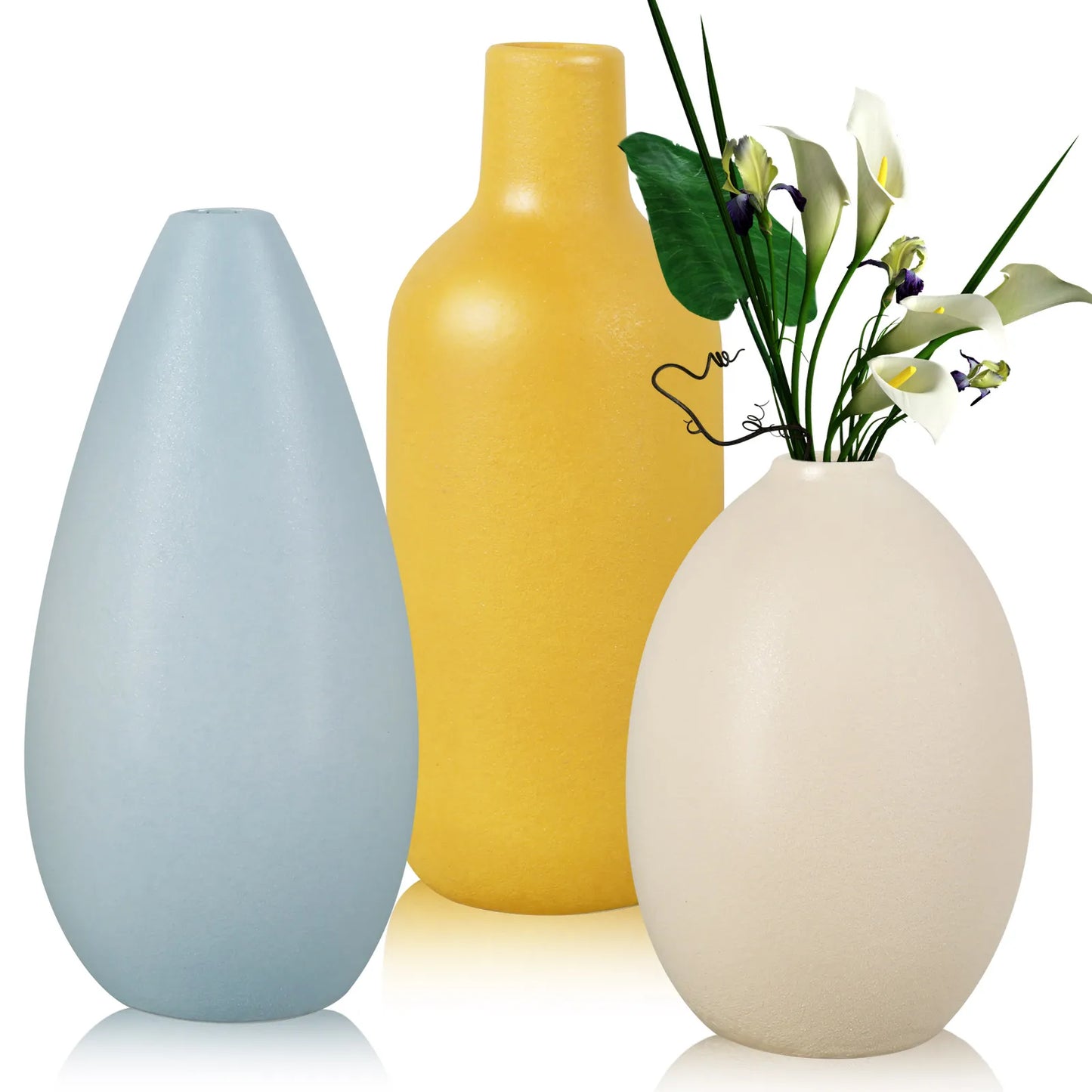 3Pcs Ceramic Vase Set