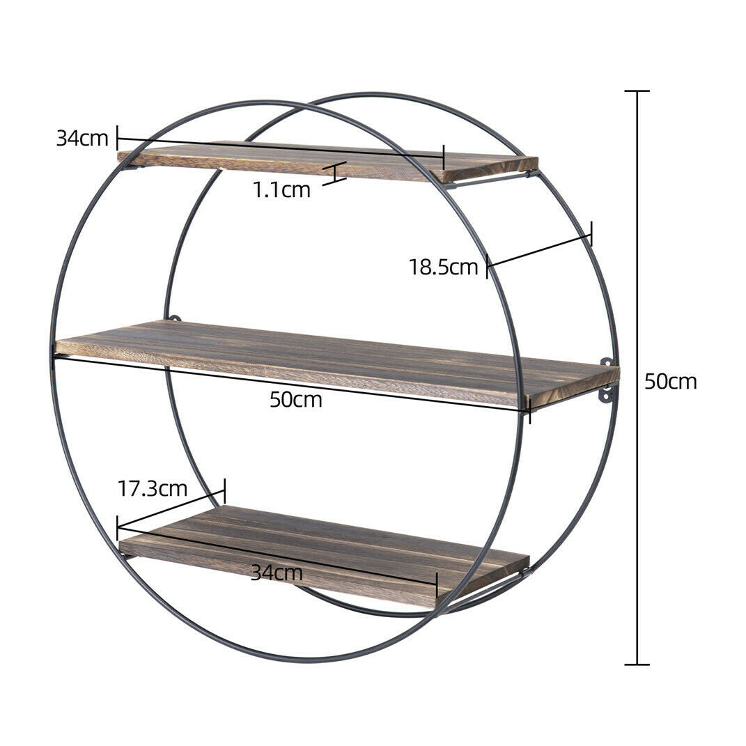 Circular Floating Shelves