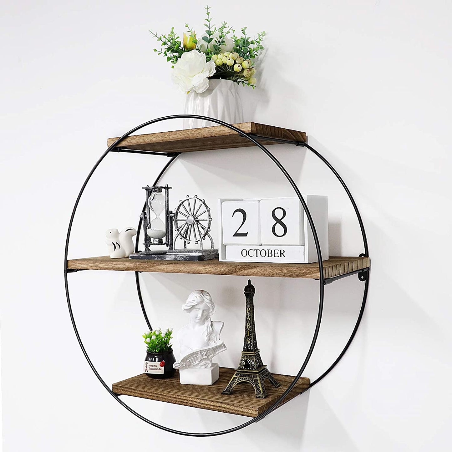 Circular Floating Shelves